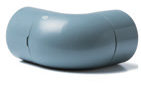 Cotovelo 90° PVC 1/2 Cinza