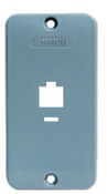 Tampa PVC 1 RJ45 P/ Condulete Grande Cinza