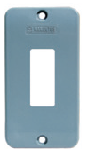 Tampa PVC 1 Tecla P/ Condulete Peq Cinza