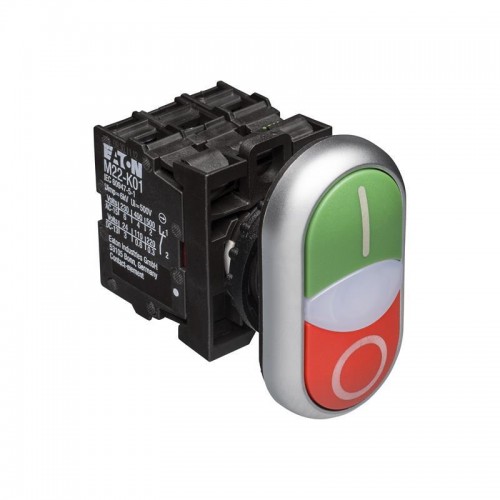 Botao Duplo Iluminado 1NA 1NF- 220Vca EATON
