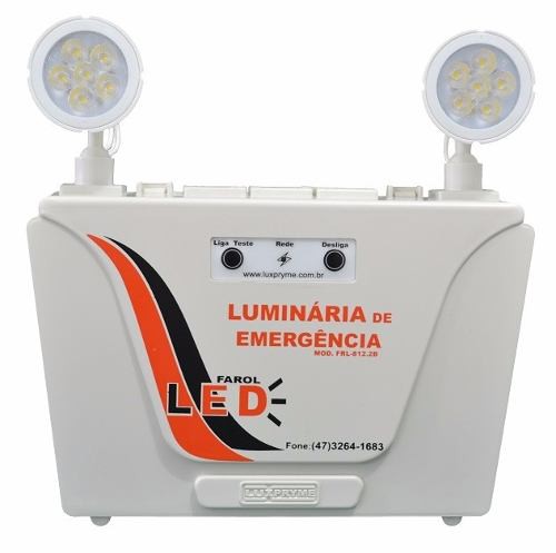 Luminaria Emergencia Led 2 Farois Luxpryme