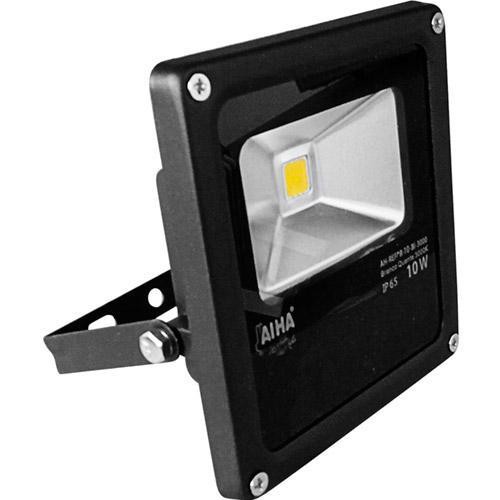 REFLETOR LED 10W 6000K PRETO BIVOLT AIHA