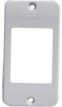 Tampa PVC 2 Tomadas P/ Condulete Peq Branco