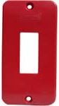 Tampa PVC  1 Tecla Separadas P/ Condulete Peq Verm