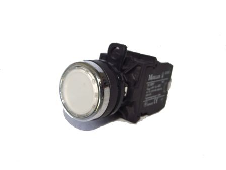 Botao Pulso Iluminado 1NA Branco 24Vcc EATON
