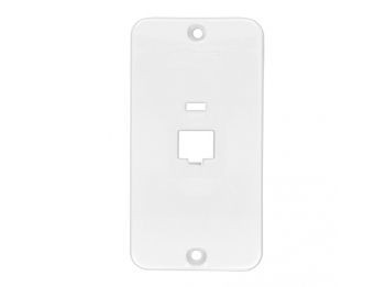 Tampa PVC 1 RJ45 P/ Condulete Peq Branco
