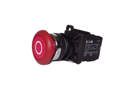 Botao Cogumelo Pulso 1NF Vermelho EATON
