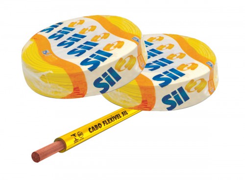 Cabo Flexivel 750V 4,00MM Amarelo Sil