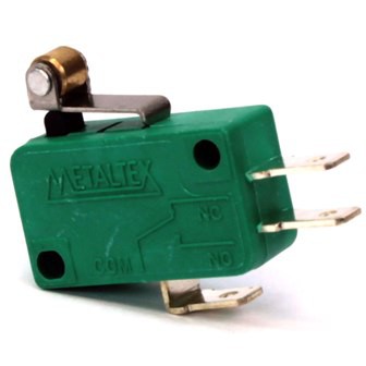 MICRO CHAVE 10A 250VCA C/HASTE CURTO E ROLDANA METALTEX